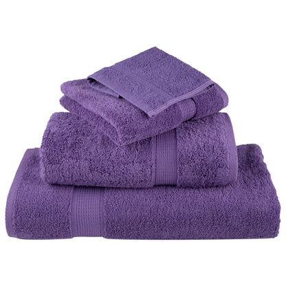 Premium Sauna Towels 2 pcs Purple 80x200 cm 600 gsm 100% Cotton