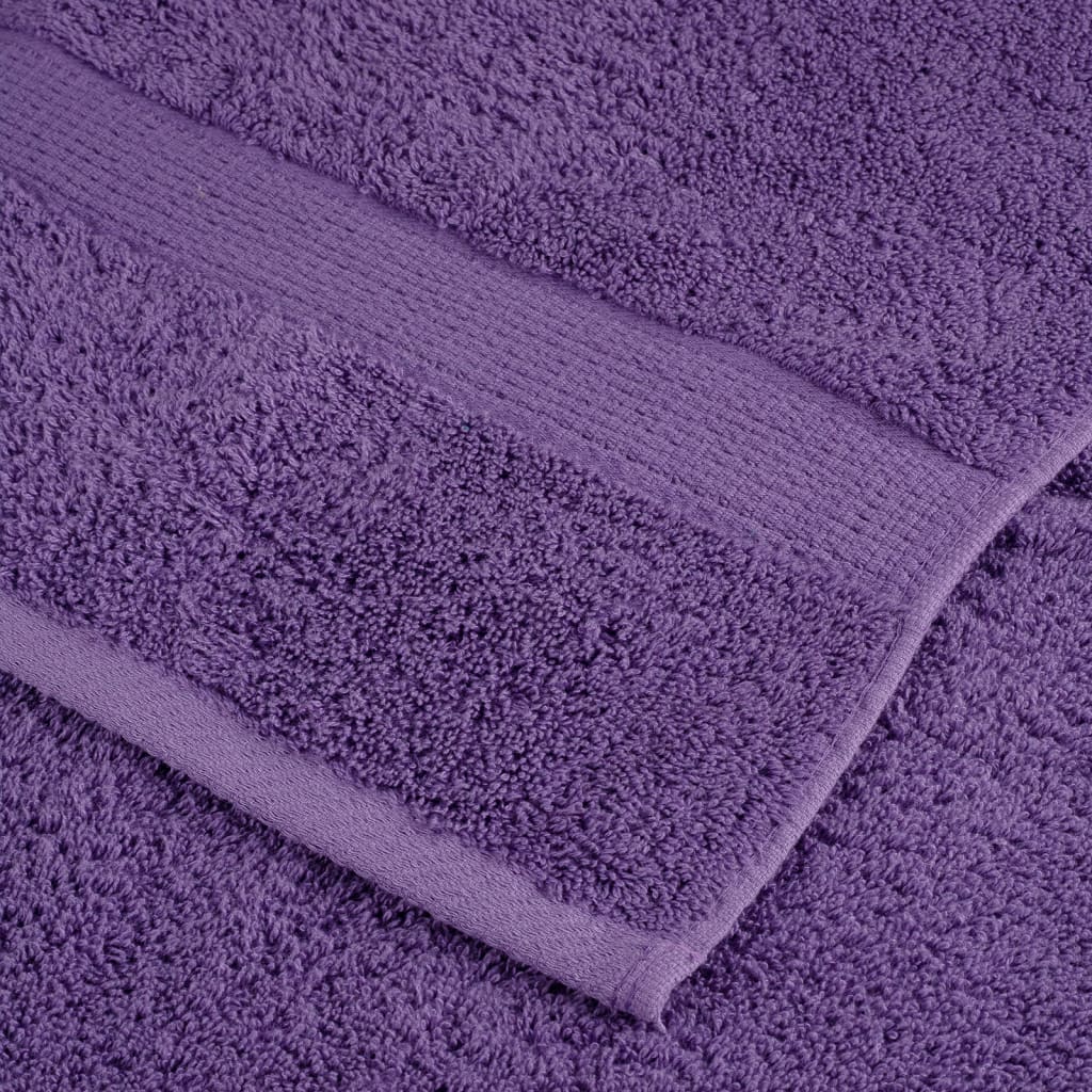 Premium Sauna Towels 4 pcs Purple 80x200 cm 600 gsm 100% Cotton