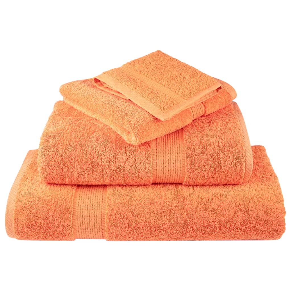 Premium Soap Towels SOLUND 2 pcs Orange 30x30 cm 600 gsm