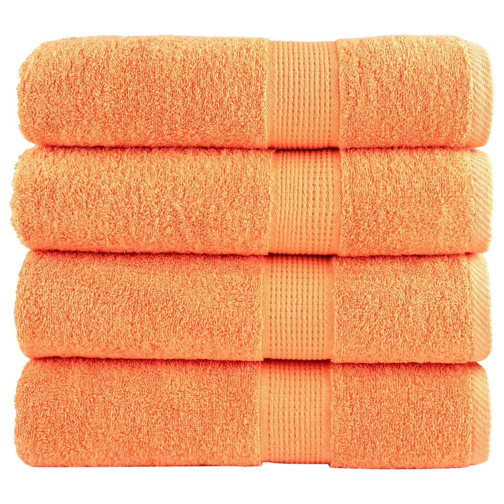 Premium Bath Towels 4 pcs 100x150 cm 600 gsm 100% Cotton