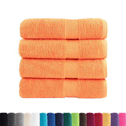 Premium Bath Towels 4 pcs 100x150 cm 600 gsm 100% Cotton