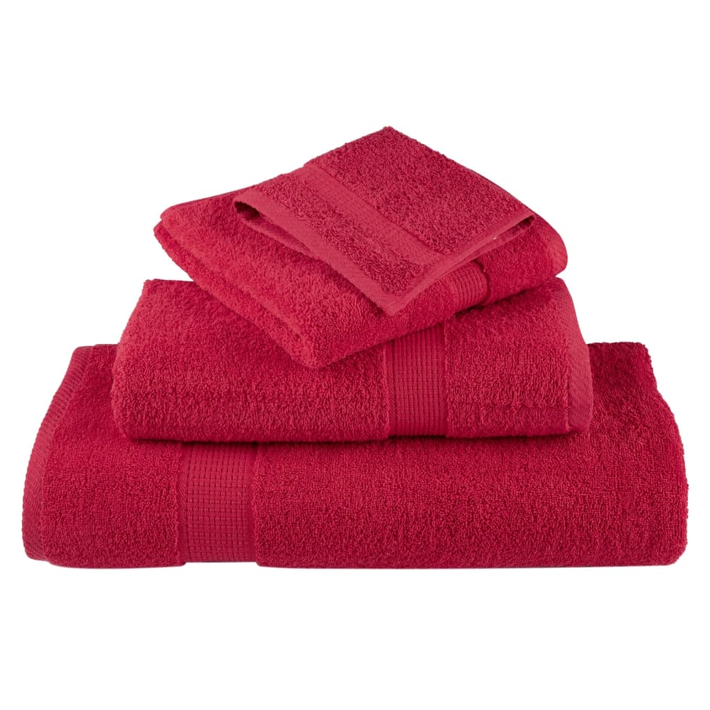 Premium Soap Towels SOLUND 2 pcs Red 30x30 cm 600 gsm