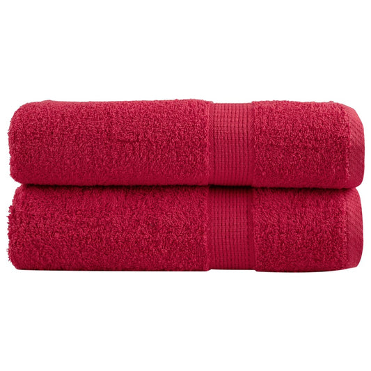 Premium Bath Towels 2 pcs 100x150 cm 600 gsm 100% Cotton