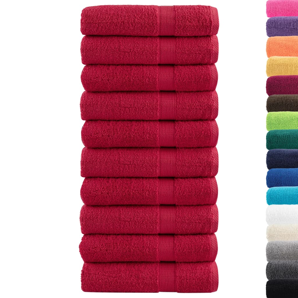 Premium Bath Towels 10 pcs 100x150 cm 600 gsm 100% Cotton