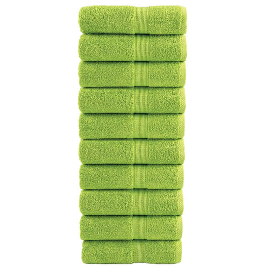 Premium Soap Towels SOLUND 10 pcs Apple Green 30x30 cm 600 gsm