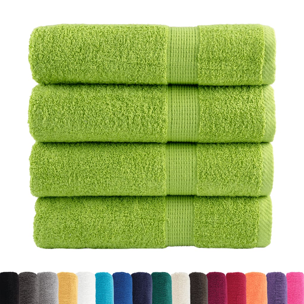 Premium Bath Towels 4 pcs 100x150 cm 600 gsm 100% Cotton