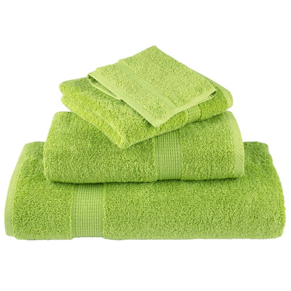 Premium Sauna Towels SOLUND 4 pcs Apple Green 80x200 cm 600 gsm