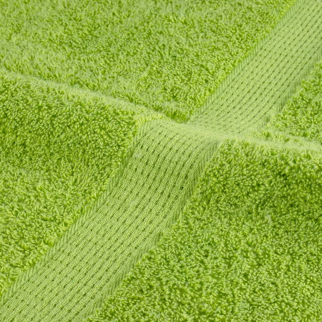 Premium Towels 4 pcs Apple Green 100x200 cm 600 gsm 100% Cotton