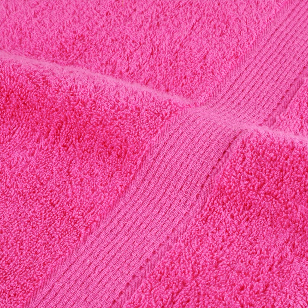 Premium Sauna Towels 2 pcs Pink 80x200 cm 600 gsm 100% Cotton