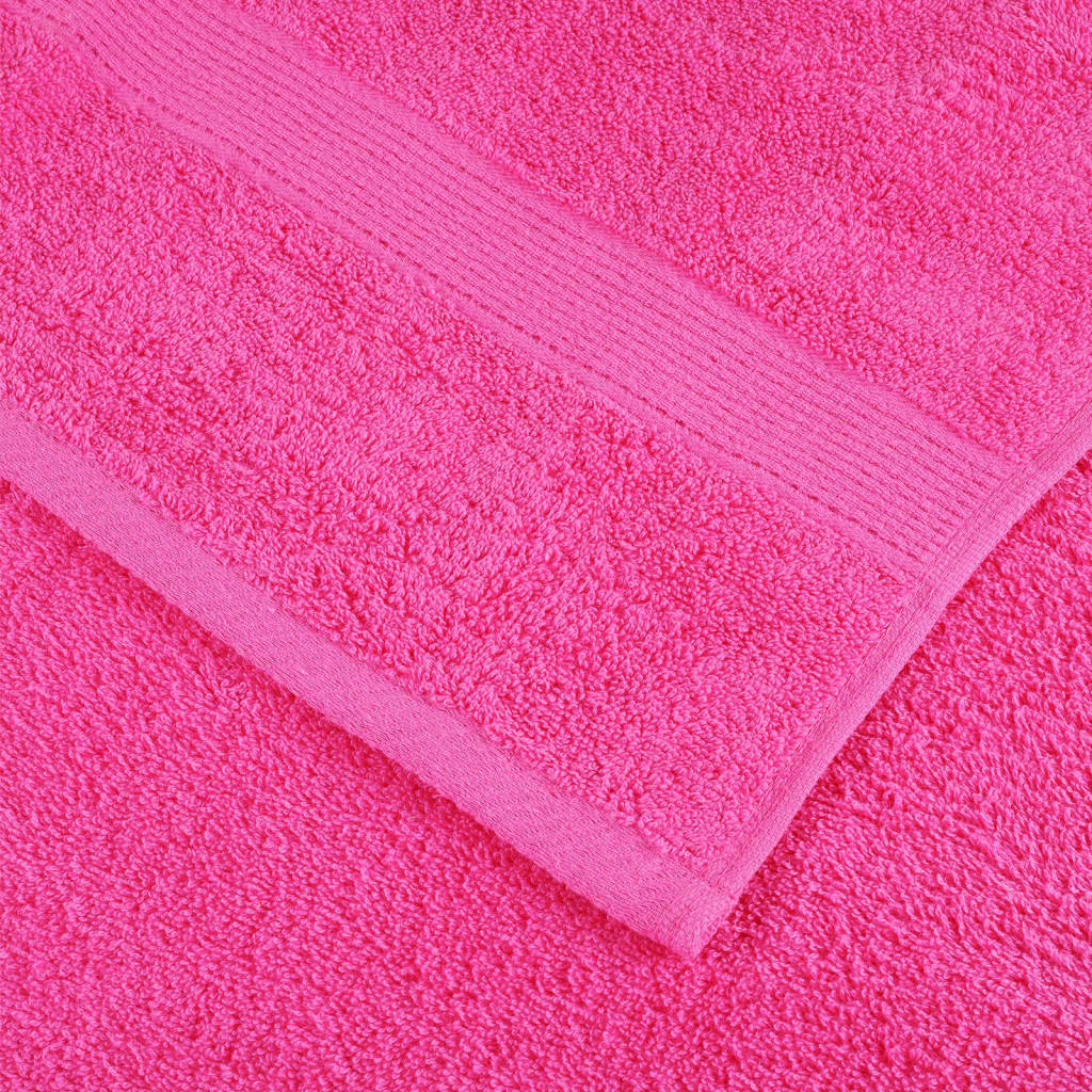 Premium Sauna Towels 2 pcs Pink 80x200 cm 600 gsm 100% Cotton