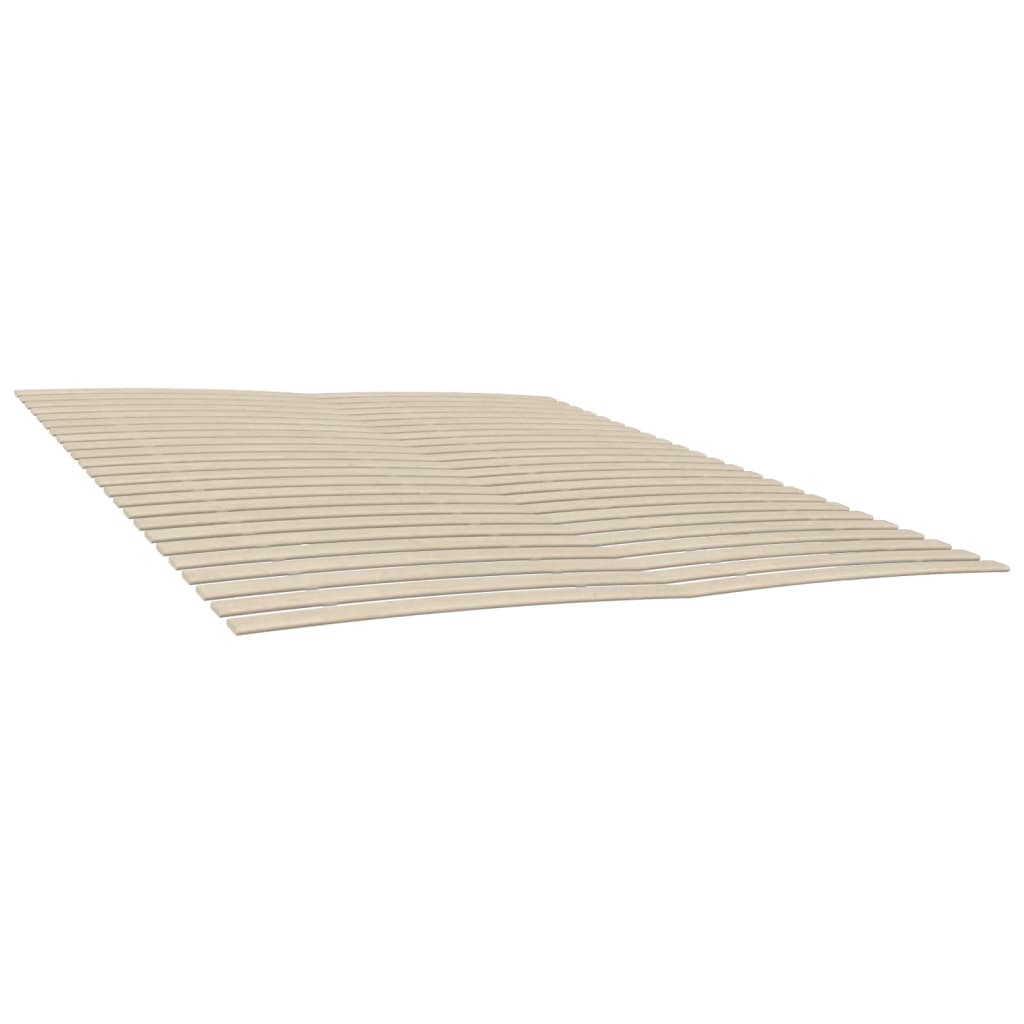 Slatted Bed Bases with 48 Slats 2 pcs 90x200 cm