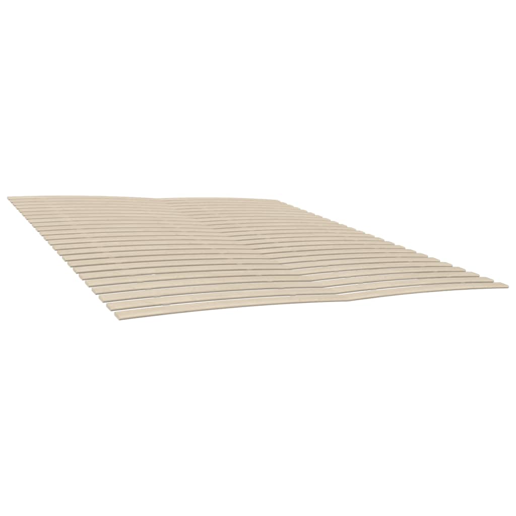 Slatted Bed Bases with 48 Slats 2 pcs 100x200 cm