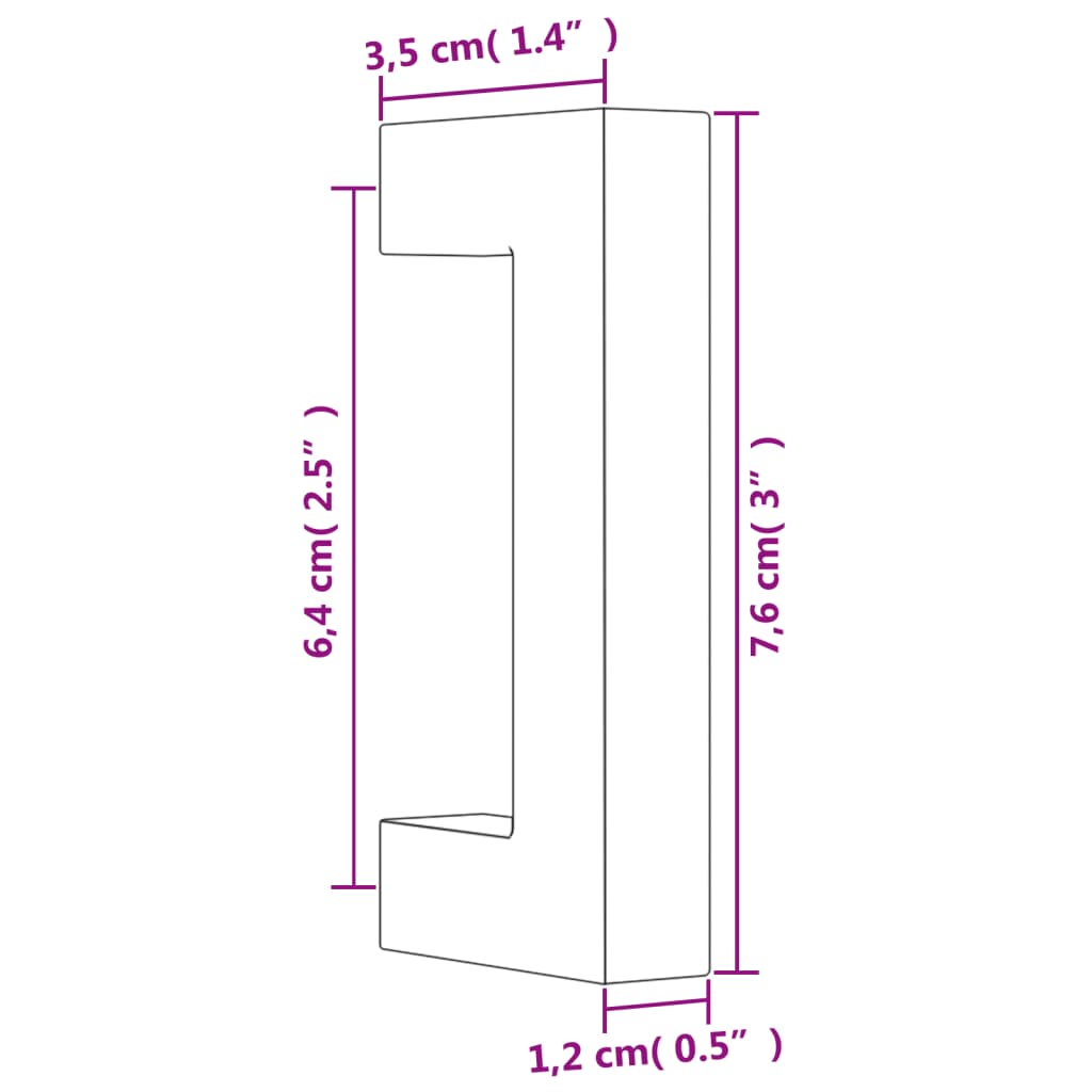 Cabinet Handles 20 pcs Gold 64 mm Stainless Steel