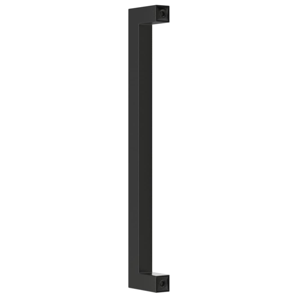 Cabinet Handles 10 pcs Black 192 mm Stainless Steel