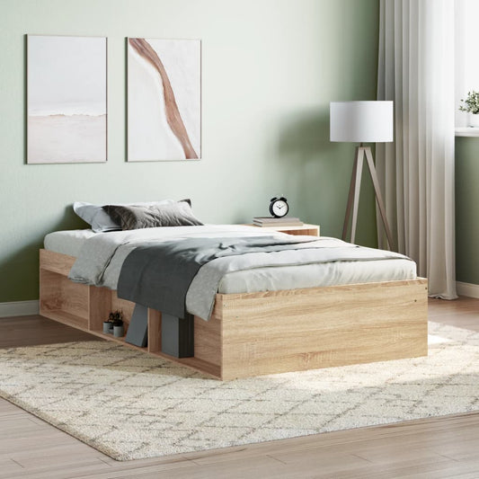 Bed Frame Sonoma Oak 90x200 cm