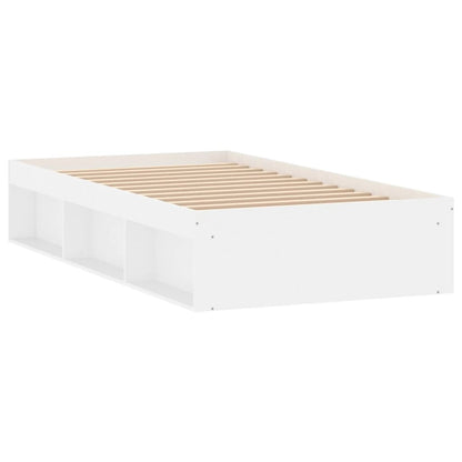 Bed Frame White 90x190 cm Single