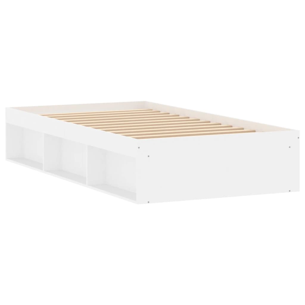 Bed Frame White 90x190 cm Single