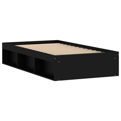 Bed Frame without Mattress Black 90x190 cm Single