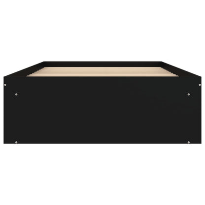 Bed Frame without Mattress Black 90x190 cm Single