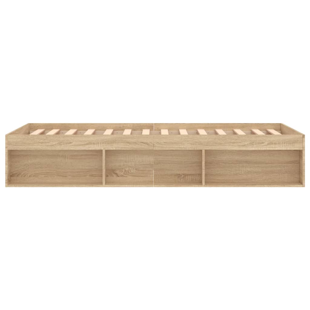 Bed Frame Sonoma Oak 90x190 cm Single