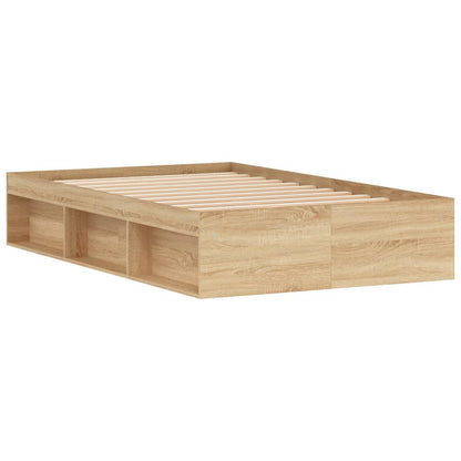 Bed Frame without Mattress Sonoma Oak 120x200 cm