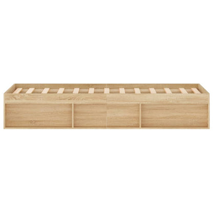 Bed Frame without Mattress Sonoma Oak 120x200 cm