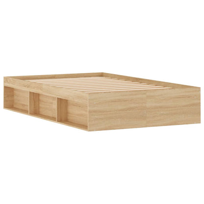 Bed Frame without Mattress Sonoma Oak 120x200 cm