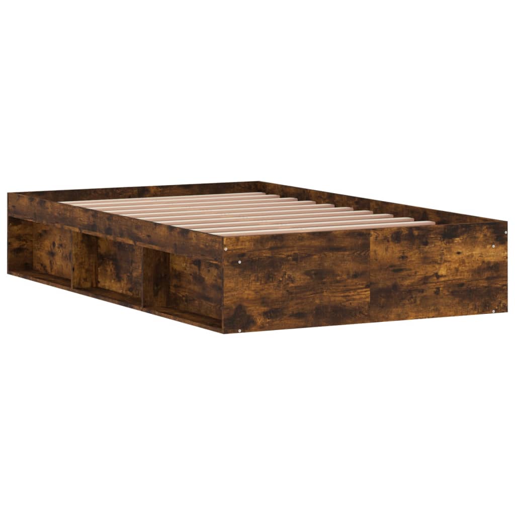 Bed Frame Smoked Oak 120x200 cm