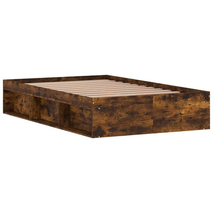 Bed Frame Smoked Oak 120x200 cm