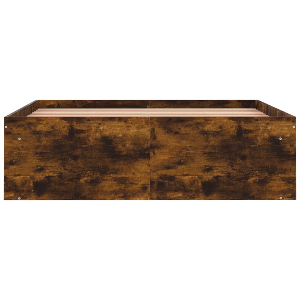 Bed Frame Smoked Oak 120x200 cm