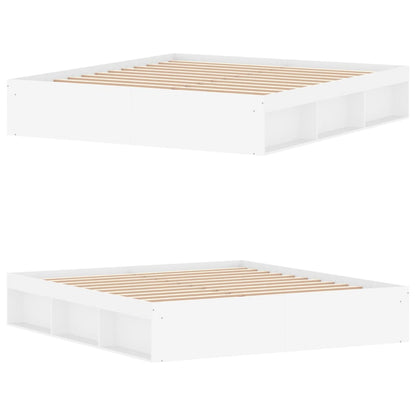 Bed Frame without Mattress White 180x200 cm Super King Size