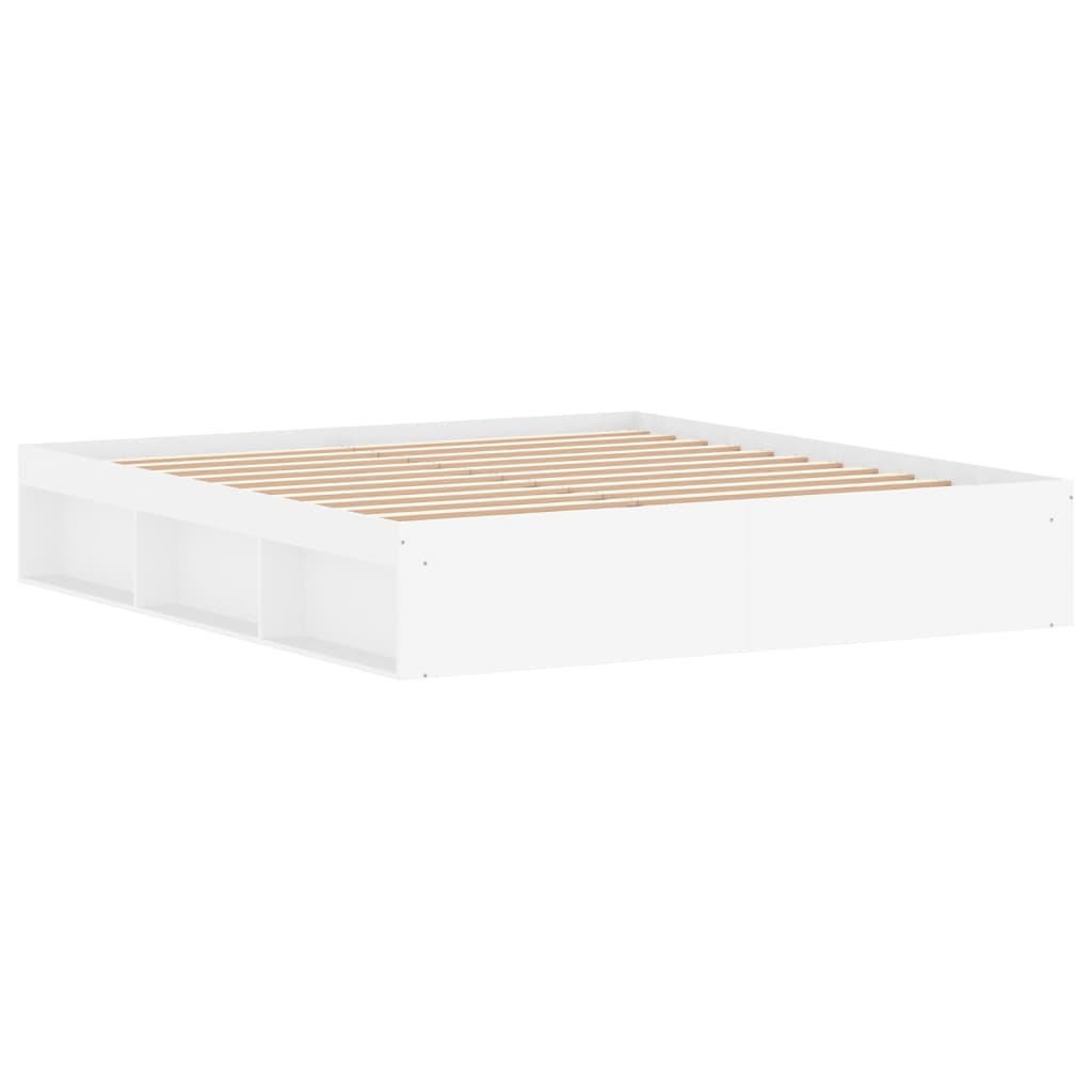 Bed Frame without Mattress White 180x200 cm Super King Size