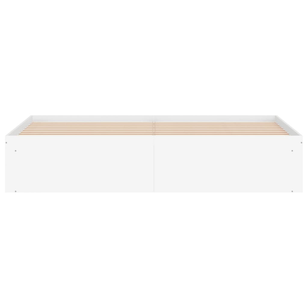 Bed Frame without Mattress White 180x200 cm Super King Size