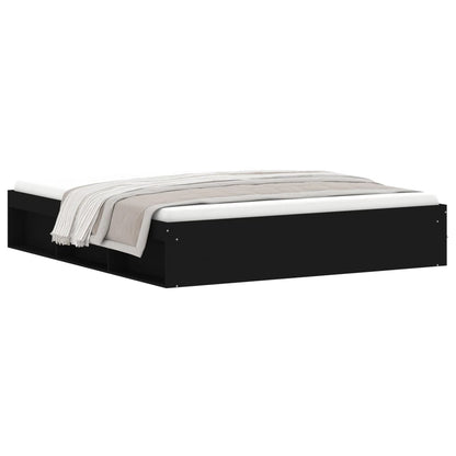 Bed Frame Black 180x200 cm Super King Size