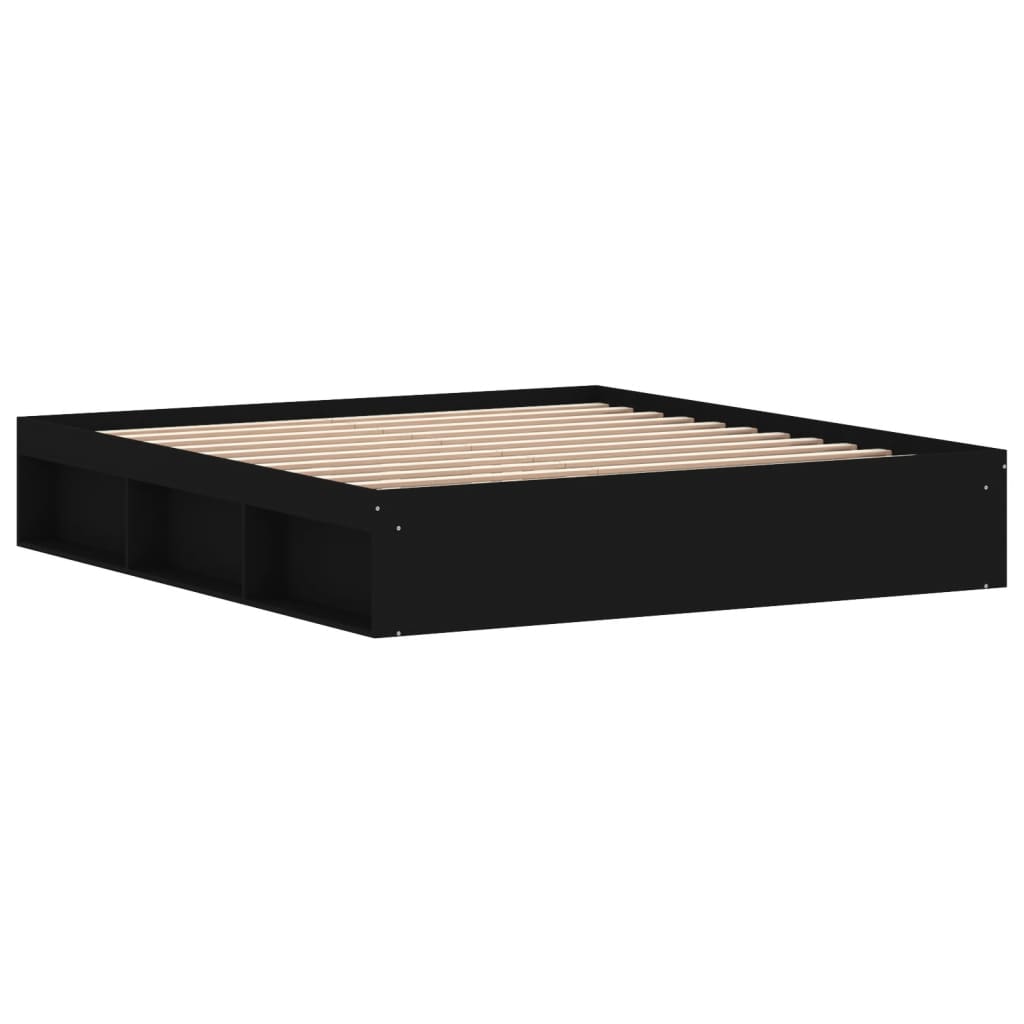 Bed Frame Black 180x200 cm Super King Size