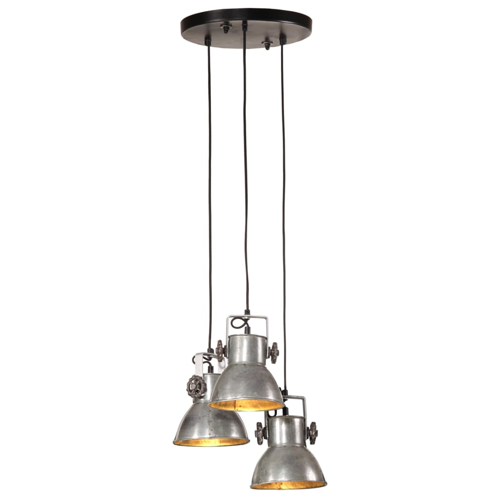 Hanging Lamp 25 W Vintage Silver 30x30x100 cm E27