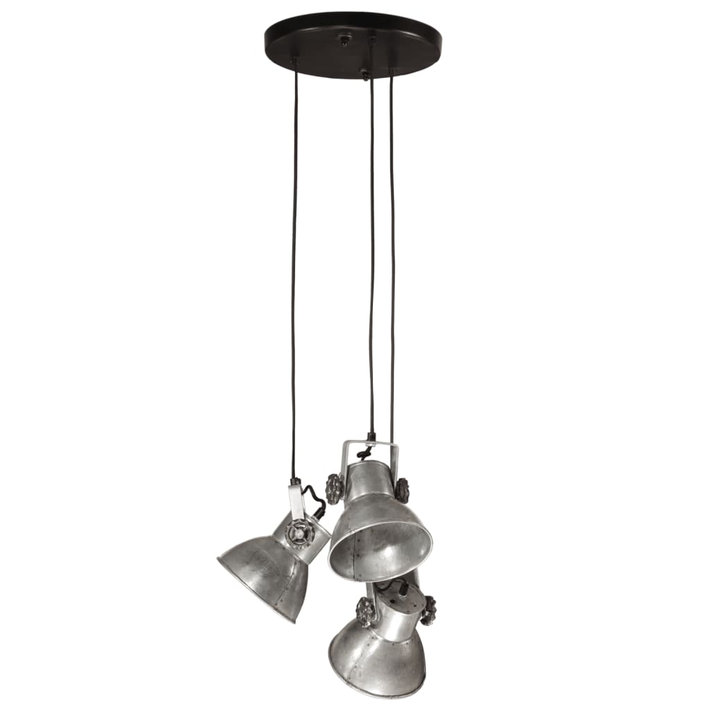 Hanging Lamp 25 W Vintage Silver 30x30x100 cm E27