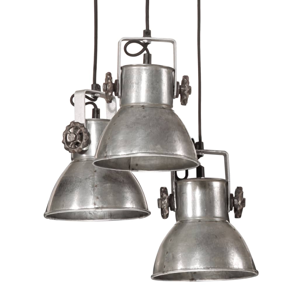 Hanging Lamp 25 W Vintage Silver 30x30x100 cm E27