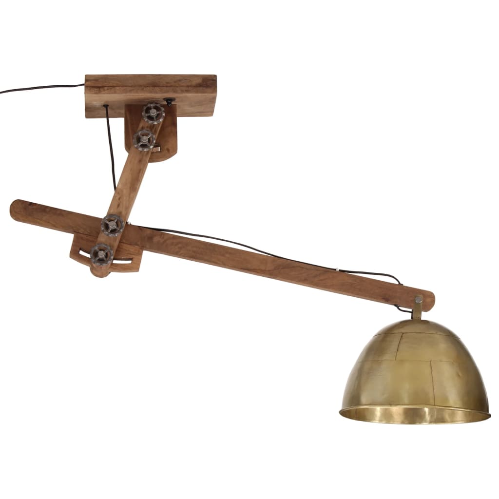 Ceiling Lamp 25 W Antique Brass 105x30x65-108cm E27