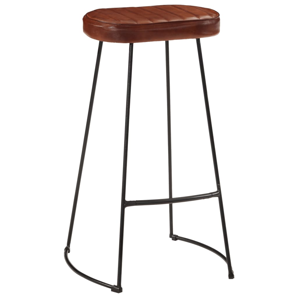 Gavin Bar Stools 2 pcs Dark Brown 44x37.5x78 cm