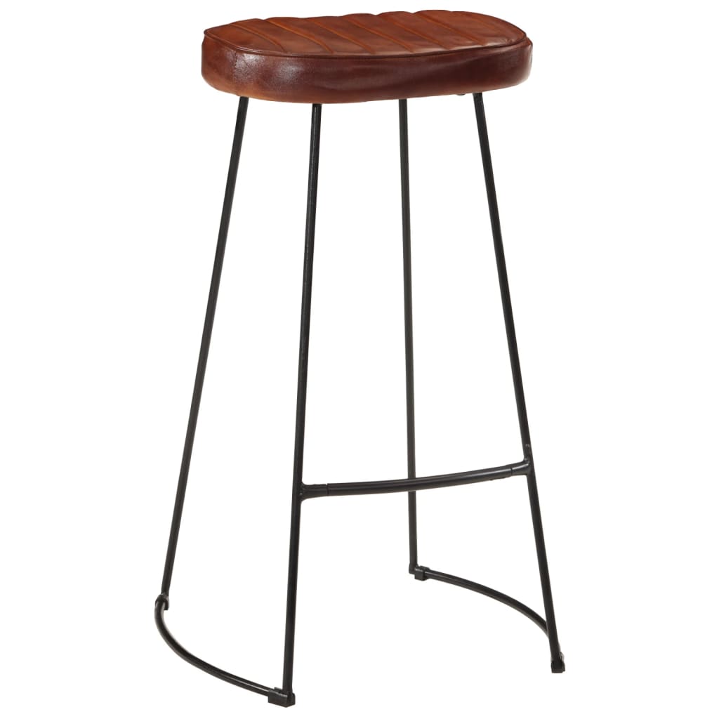 Gavin Bar Stools 2 pcs Dark Brown 44x37.5x78 cm