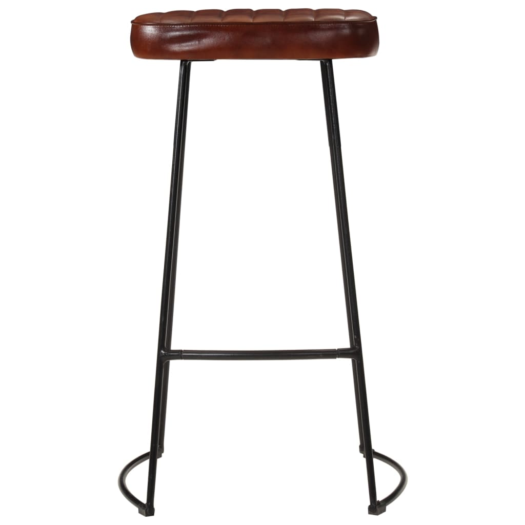 Gavin Bar Stools 2 pcs Dark Brown 44x37.5x78 cm