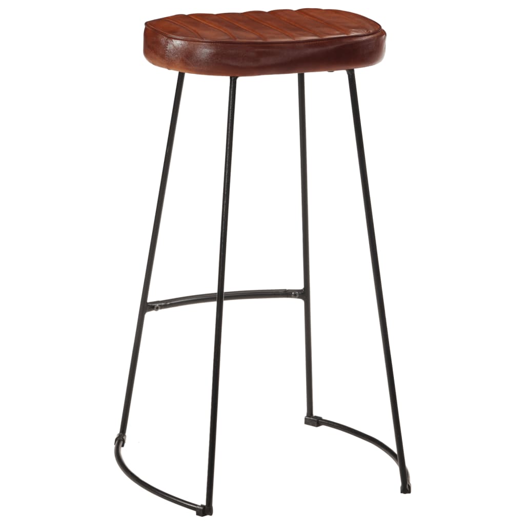 Gavin Bar Stools 2 pcs Dark Brown 44x37.5x78 cm