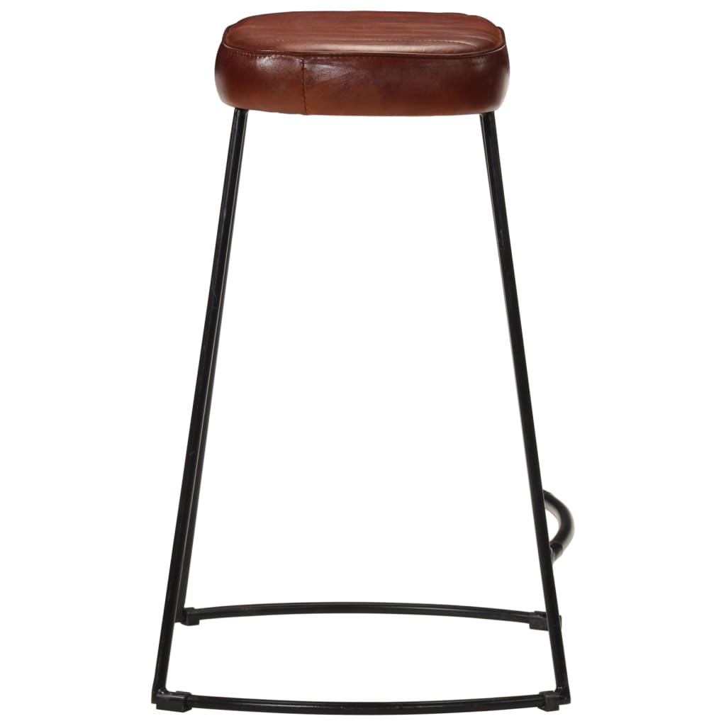 Bar Stools 2 pcs Dark Brown 41x29x62 cm