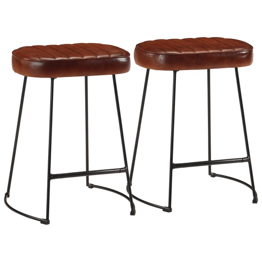 Bar Stools 2 pcs Dark Brown 40x29.5x53 cm