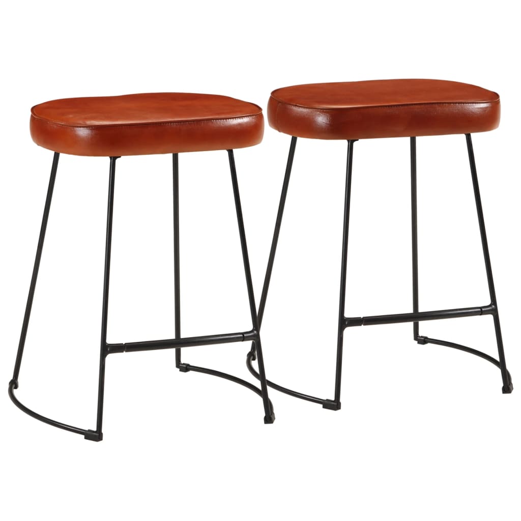 Bar Stools 2 pcs Dark Brown 40x29.5x53 cm