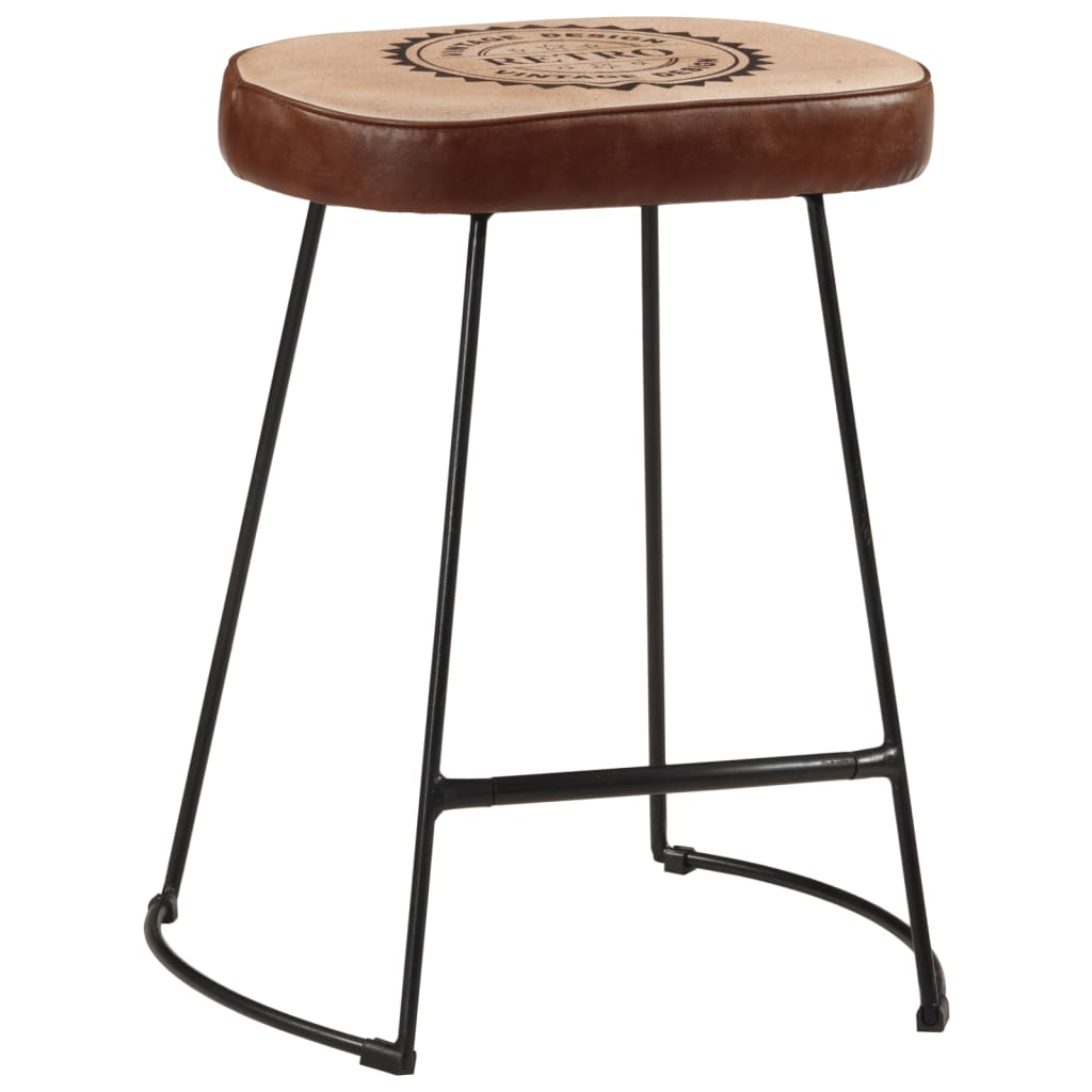 Bar Stools 2 pcs Dark Brown 40x29.5x53 cm