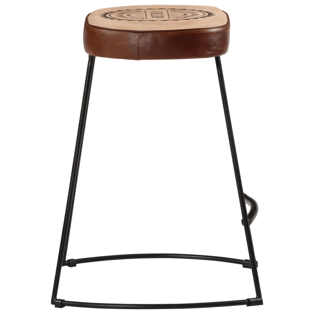 Bar Stools 2 pcs Dark Brown 40x29.5x53 cm