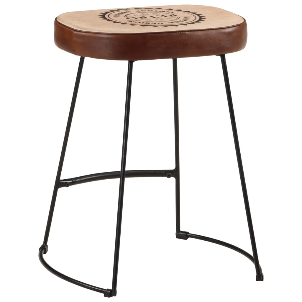 Bar Stools 2 pcs Dark Brown 40x29.5x53 cm