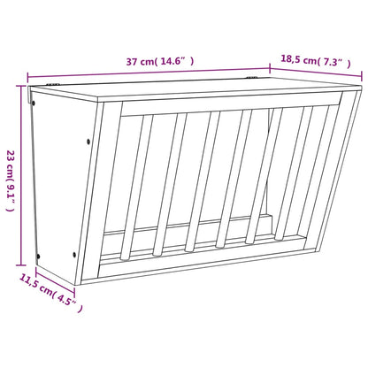 Rabbit Hay Feeder 37x18.5x23 cm Solid Wood Fir